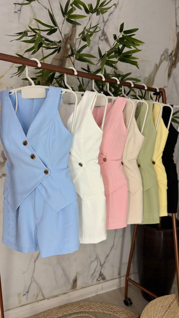 conj. short lua ref: con335 tecido: alfaiataria premium