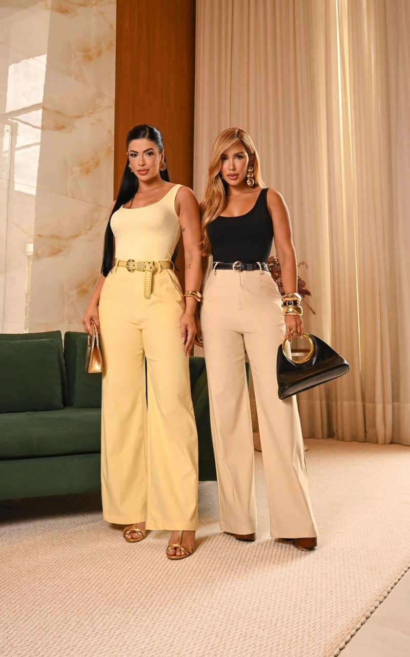 calça pantalona cin aisha ref: cal180 tecido: sarja premium com elastano